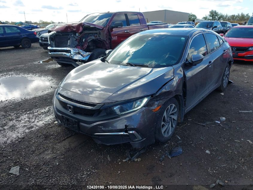 2020 Honda Civic Ex 4Dr VIN: 2HGFC2F7XLH018878 Lot: 12420198