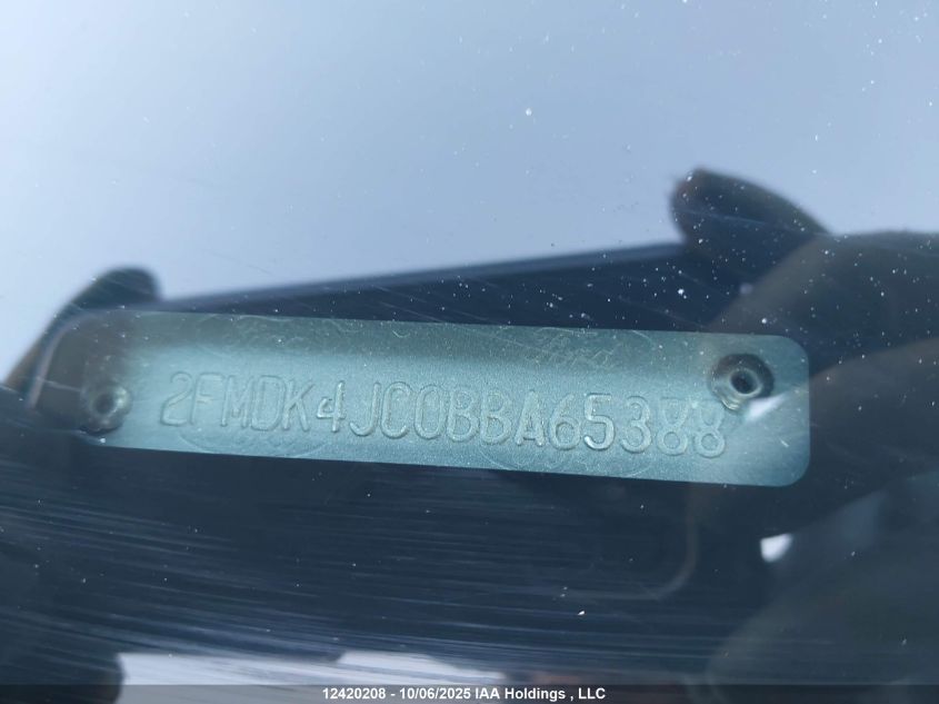 2011 Ford Edge Sel VIN: 2FMDK4JC0BBA65388 Lot: 12420208