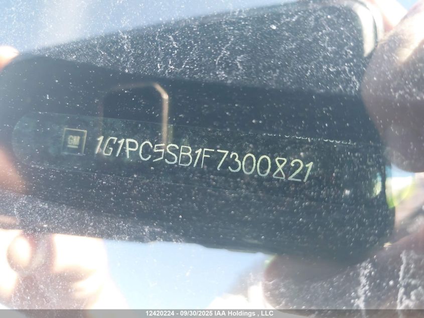 2015 Chevrolet Cruze 1Lt VIN: 1G1PC5SB1F7300821 Lot: 12420224
