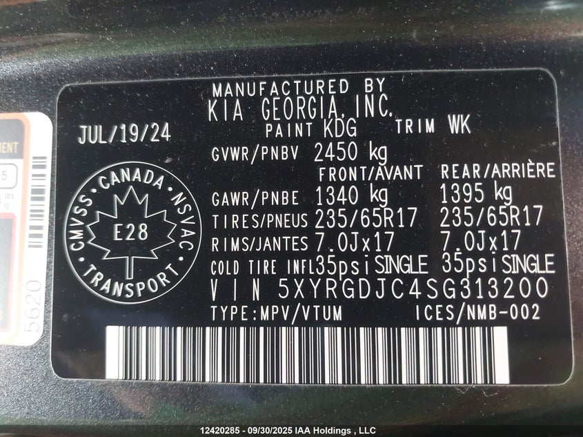 5XYRGDJC4SG313200 2025 KIA SORENTO photo no. 18