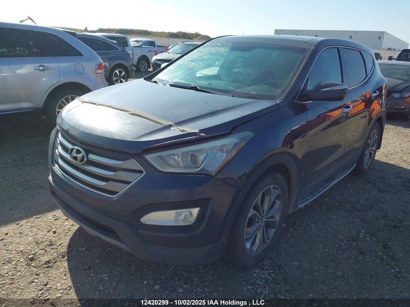 5XYZUDLA6DG072571 2013 HYUNDAI SANTA FE photo no. 2