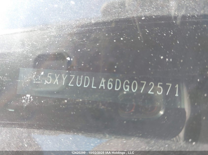 5XYZUDLA6DG072571 2013 HYUNDAI SANTA FE photo no. 9