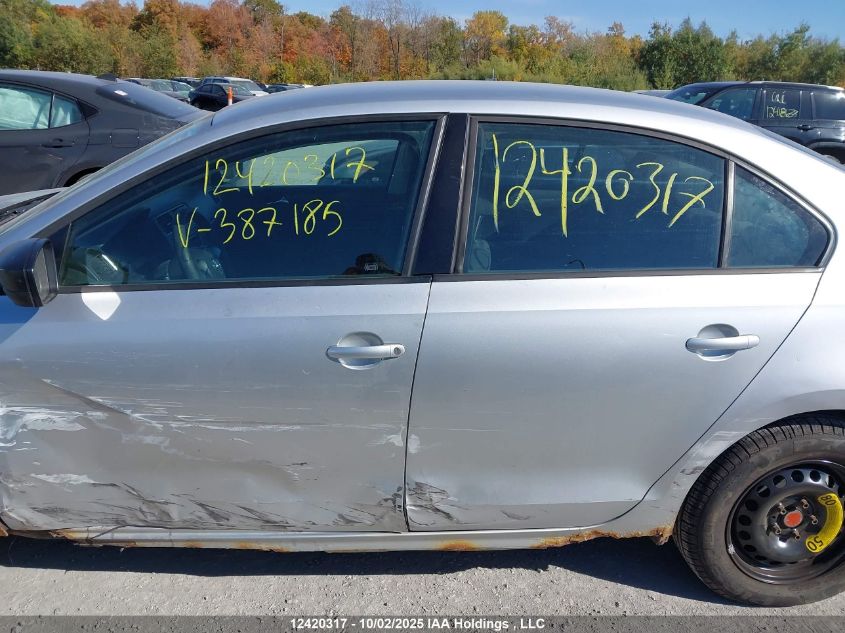 2011 Volkswagen Jetta VIN: 3VW2K7AJ8BM387185 Lot: 12420317