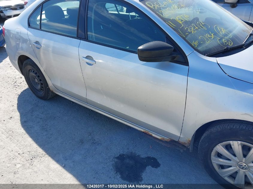 2011 Volkswagen Jetta VIN: 3VW2K7AJ8BM387185 Lot: 12420317