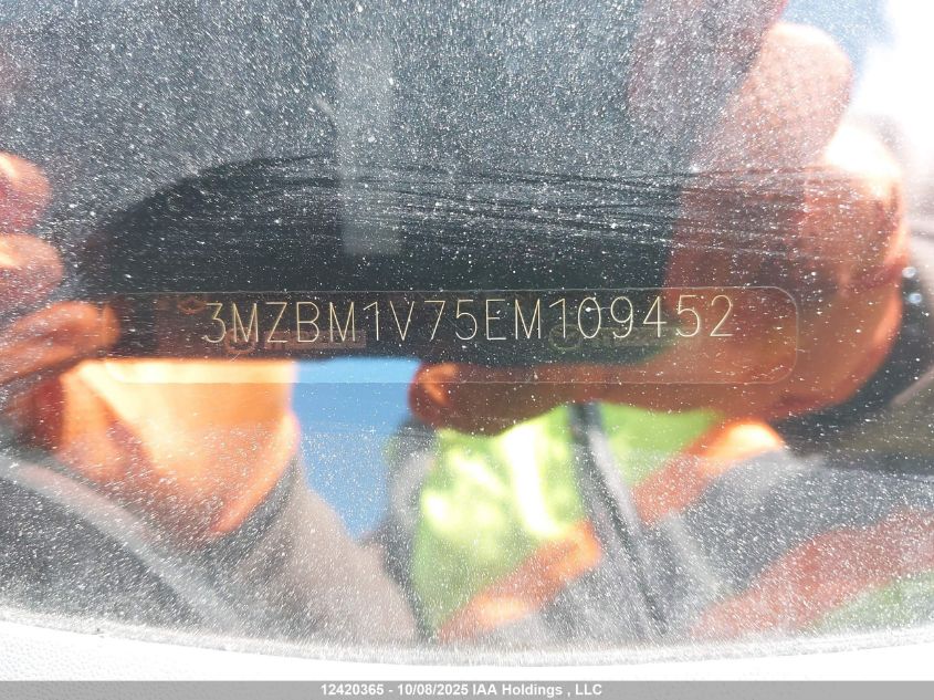 2014 Mazda Mazda3 VIN: 3MZBM1V75EM109452 Lot: 12420365