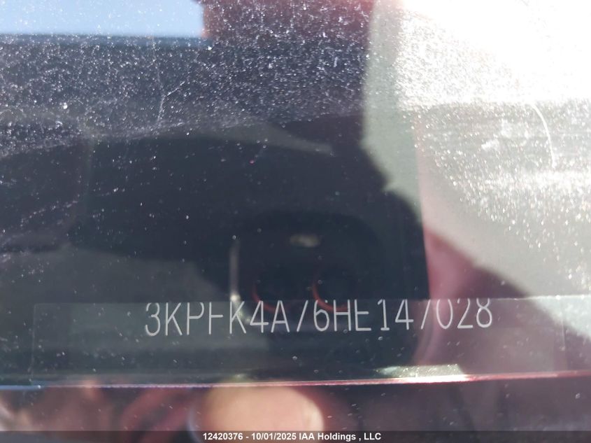 2017 Kia Forte VIN: 3KPFK4A76HE147028 Lot: 12420376