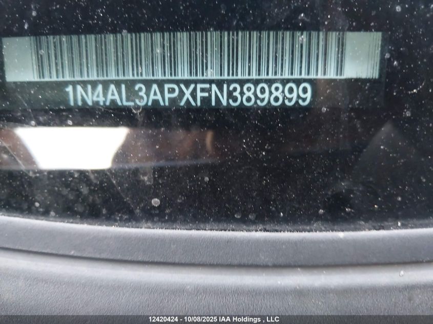 2015 Nissan Altima 2.5/S/Sv/Sl VIN: 1N4AL3APXFN389899 Lot: 12420424