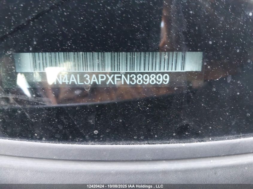 2015 Nissan Altima 2.5/S/Sv/Sl VIN: 1N4AL3APXFN389899 Lot: 12420424
