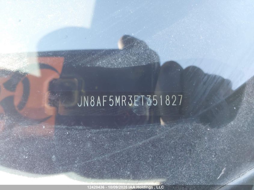 2014 Nissan Juke Nismo/Sv VIN: JN8AF5MR3ET351827 Lot: 12420436