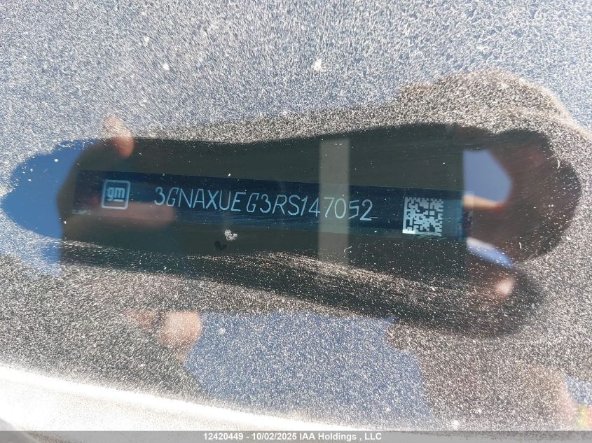 2024 Chevrolet Equinox VIN: 3GNAXUEG3RS147052 Lot: 12420449
