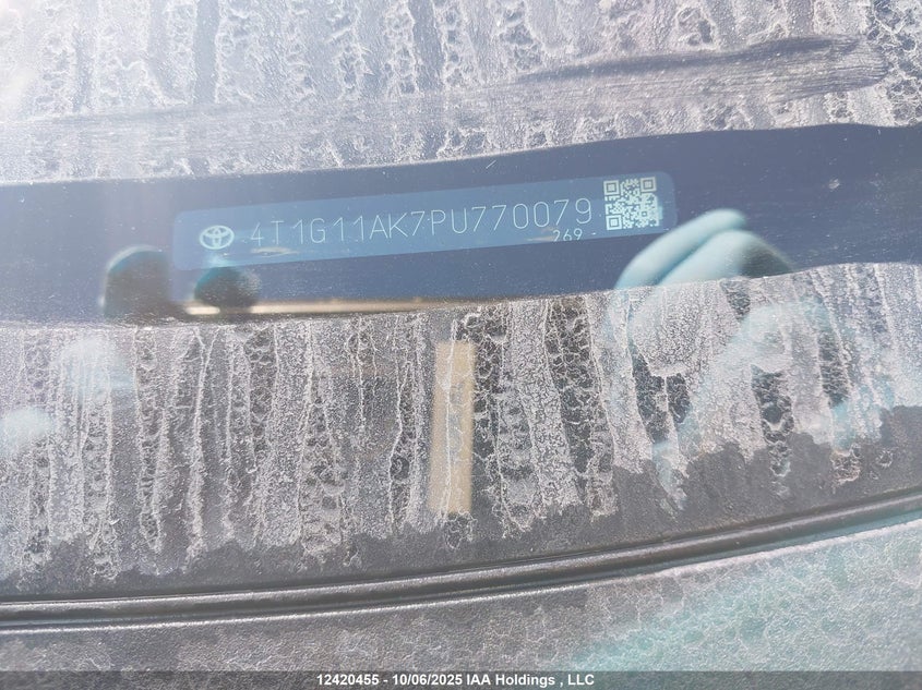 2023 Toyota Camry VIN: 4T1G11AK7PU770079 Lot: 12420455