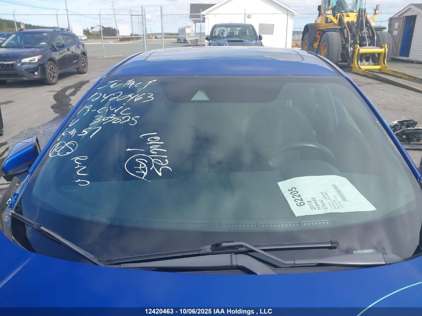 2019 Honda Civic Sport VIN: SHHFK7G44KU303825 Lot: 12420463