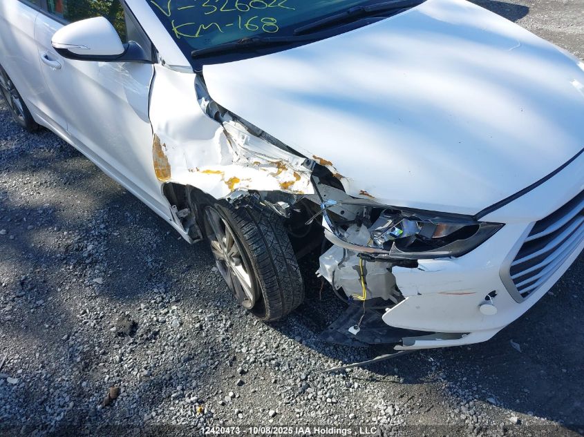 2017 Hyundai Elantra Gl VIN: KMHD84LF3HU326022 Lot: 12420473