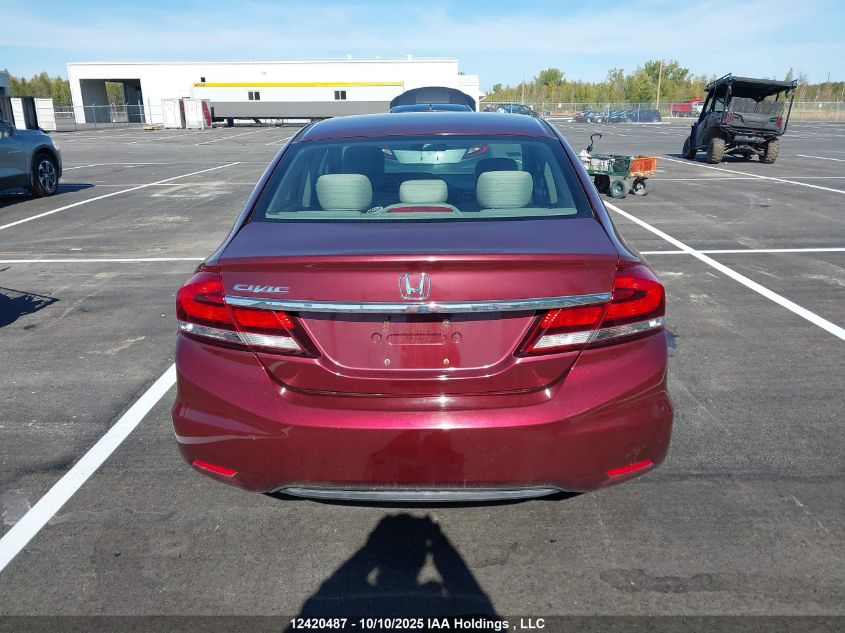 2013 Honda Civic Lx VIN: 2HGFB2F45DH012061 Lot: 12420487