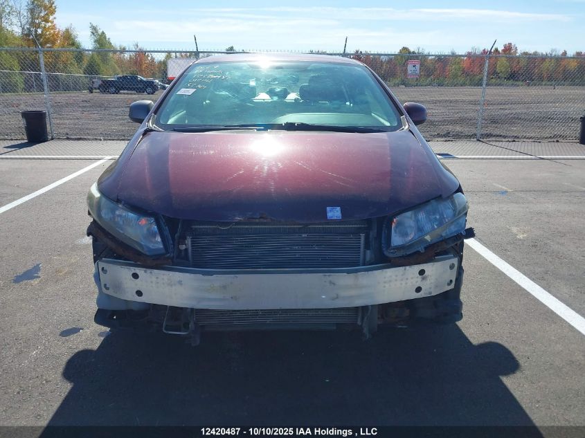 2013 Honda Civic Lx VIN: 2HGFB2F45DH012061 Lot: 12420487