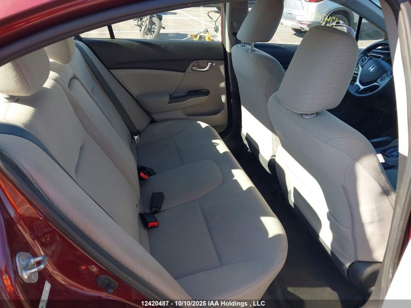 2013 Honda Civic Lx VIN: 2HGFB2F45DH012061 Lot: 12420487