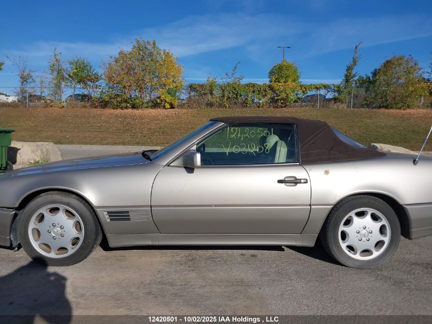 1991 Mercedes-Benz 500 Sl VIN: WDBFA66E3MF031208 Lot: 12420501