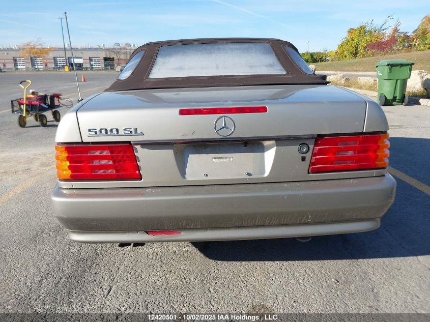 1991 Mercedes-Benz 500 Sl VIN: WDBFA66E3MF031208 Lot: 12420501