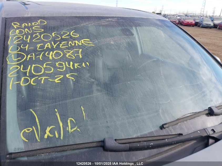 2004 Porsche Cayenne S VIN: WP1AB29P34LA74087 Lot: 12420526