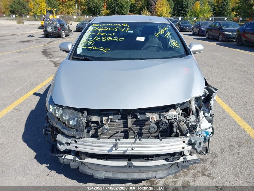 2021 Toyota Prius Prime VIN: JTDKAMFP1M3163620 Lot: 12420527