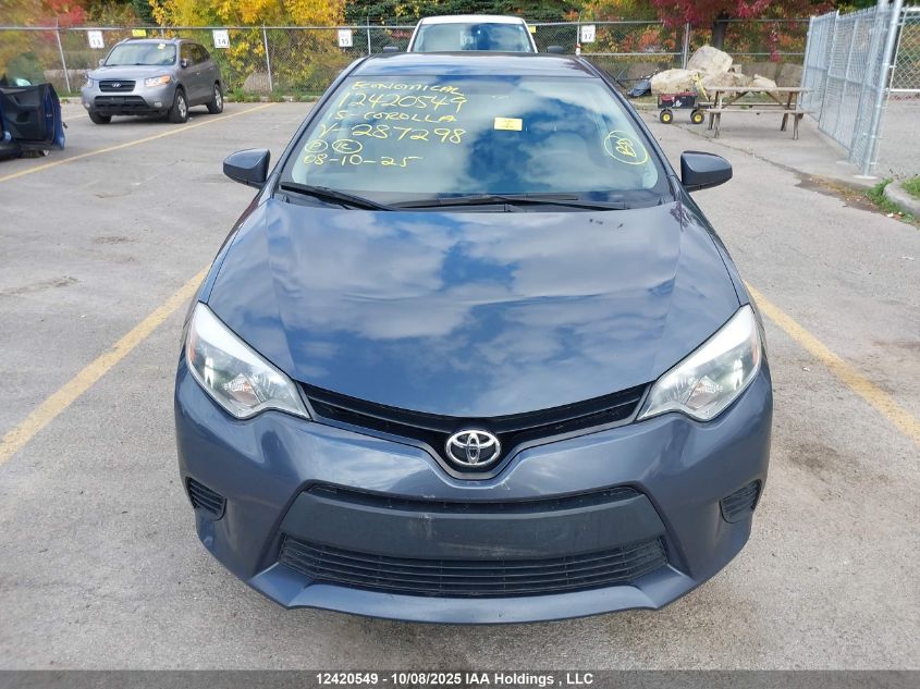 2015 Toyota Corolla Ce VIN: 2T1BURHE3FC287298 Lot: 12420549