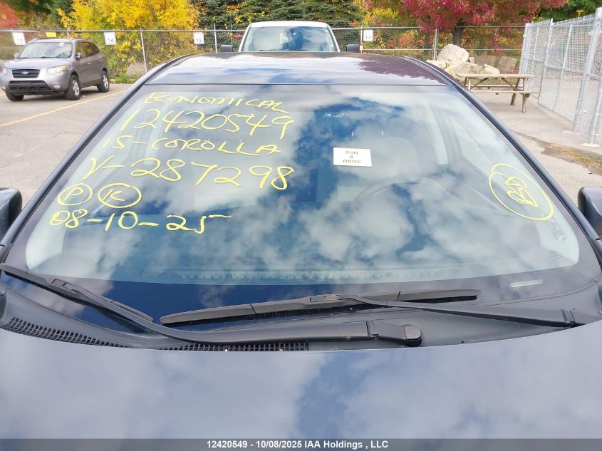 2015 Toyota Corolla Ce VIN: 2T1BURHE3FC287298 Lot: 12420549