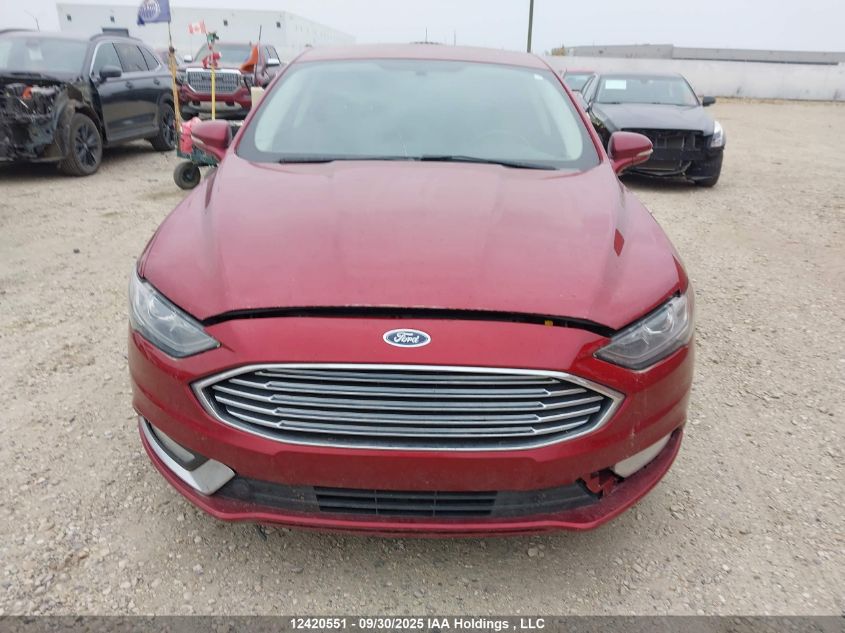 2017 Ford Fusion Se VIN: 3FA6P0T96HR390099 Lot: 12420551
