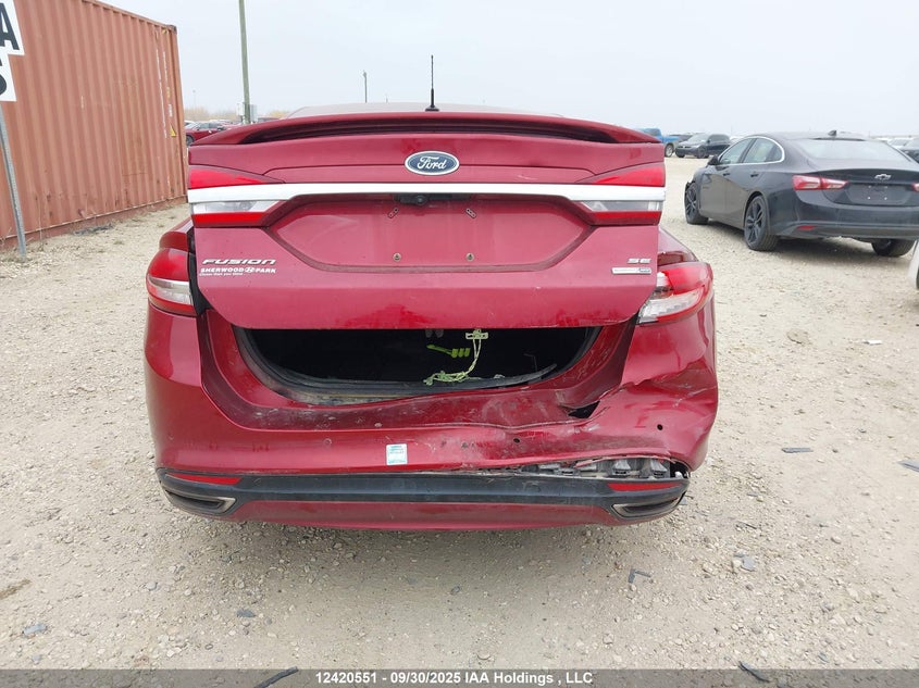 2017 Ford Fusion Se VIN: 3FA6P0T96HR390099 Lot: 12420551