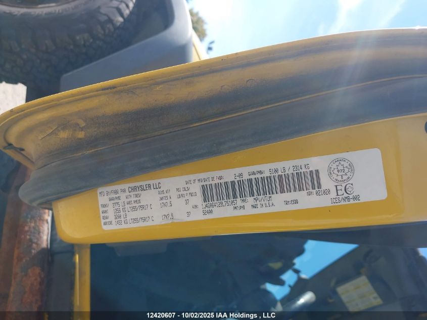 2009 Jeep Wrangler VIN: 1J4GA64129L751057 Lot: 12420607