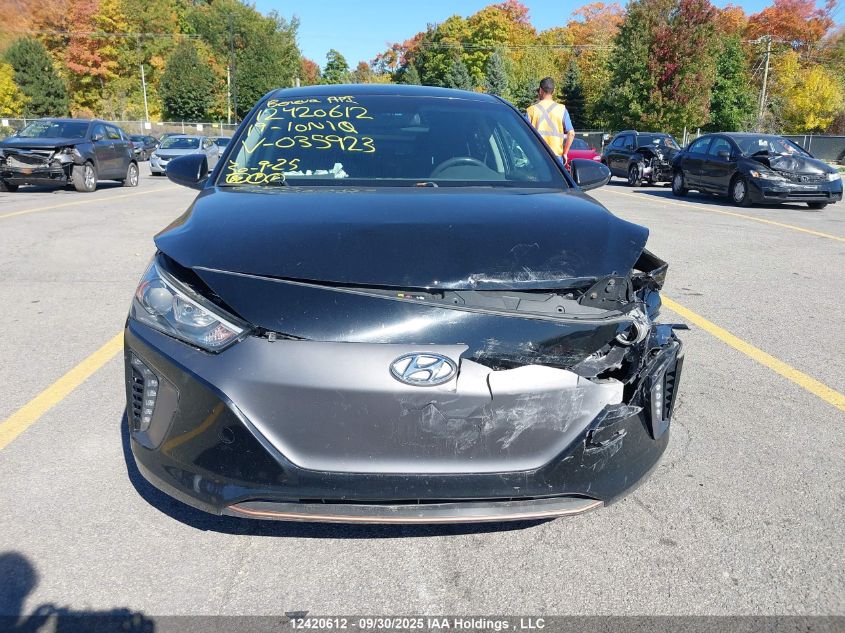 2019 Hyundai Ioniq Ev Preferred VIN: KMHC85LH7KU035923 Lot: 12420612