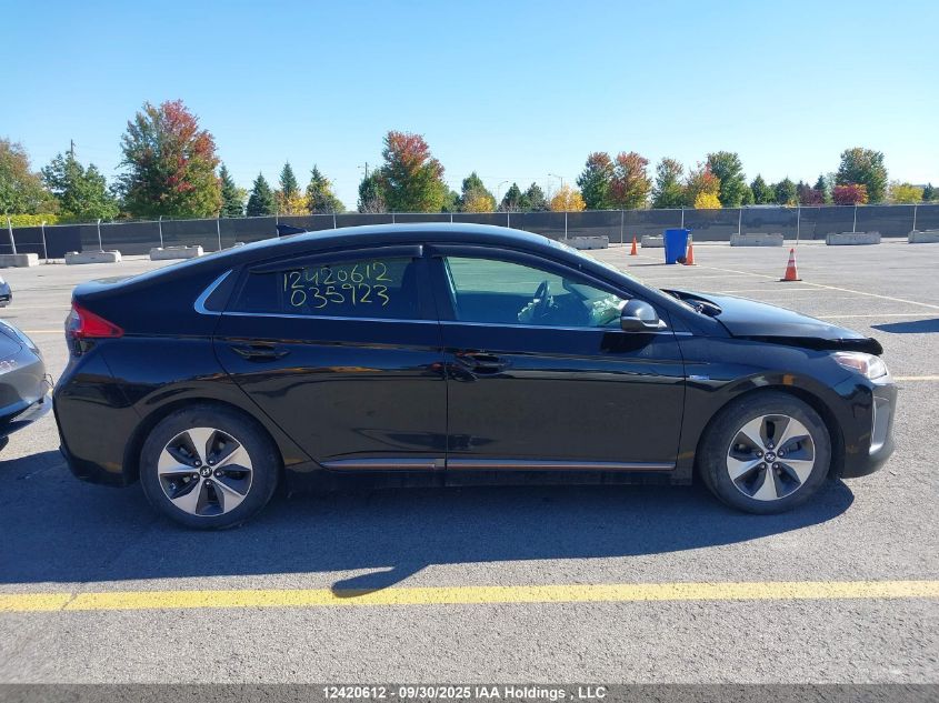2019 Hyundai Ioniq Ev Preferred VIN: KMHC85LH7KU035923 Lot: 12420612