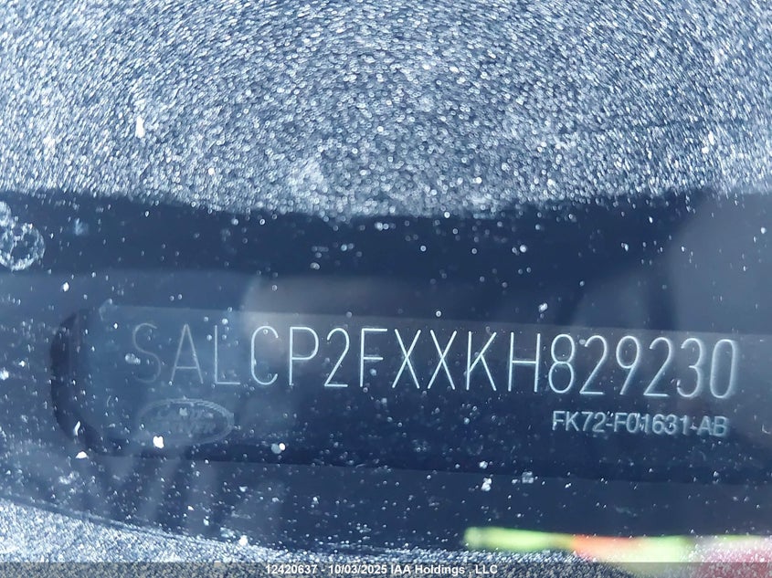 2019 Land Rover Discovery Sport Se VIN: SALCP2FXXKH829230 Lot: 12420637