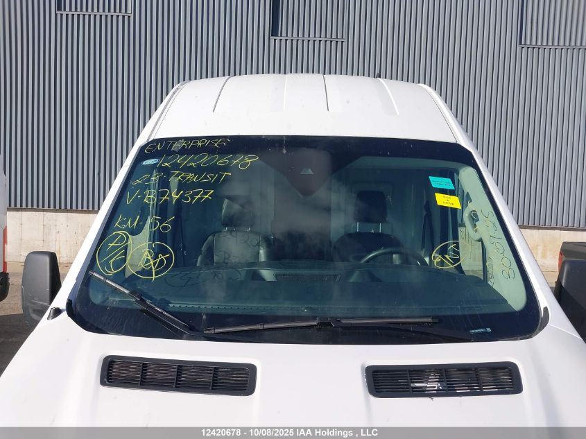 2023 Ford Transit T-250 VIN: 1FTBR1X86PKB74377 Lot: 12420678