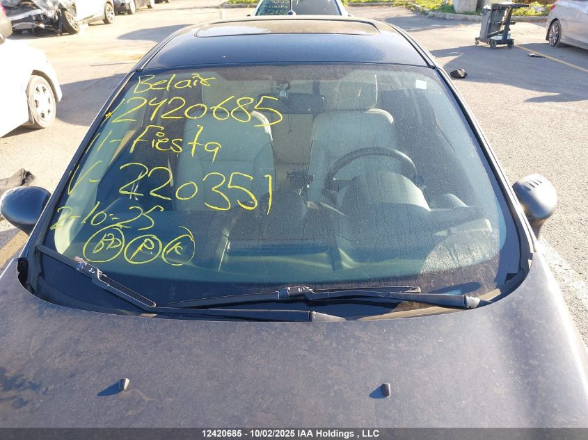 2011 Ford Fiesta VIN: 3FADP4FJ6BM220351 Lot: 12420685