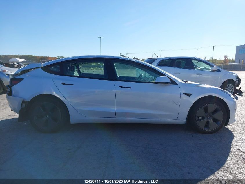 2022 Tesla Model 3 Rwd/Standard Range VIN: 5YJ3E1EA6NF152959 Lot: 12420711