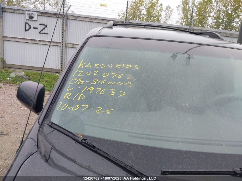 2008 Toyota Sienna Ce/Le VIN: 5TDZK23C48S197637 Lot: 12420762