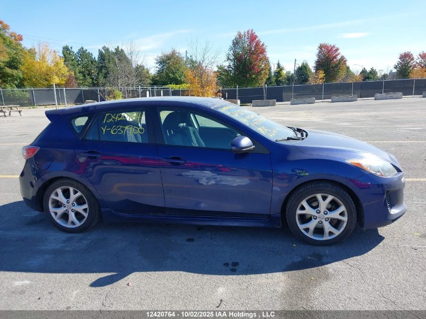 2012 Mazda 3 I VIN: JM1BL1L71C1637900 Lot: 12420764