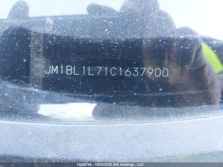 2012 Mazda 3 I VIN: JM1BL1L71C1637900 Lot: 12420764