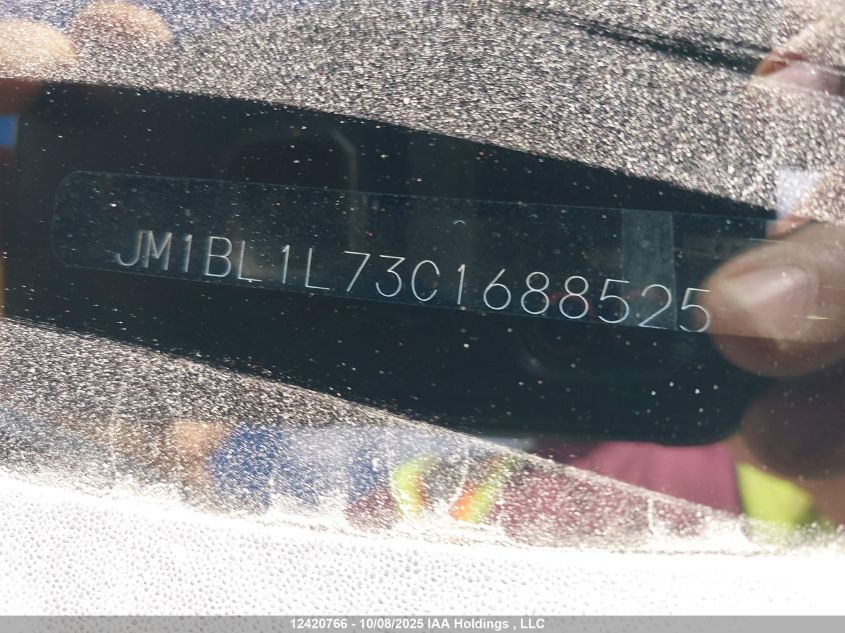 2012 Mazda Mazda3 VIN: JM1BL1L73C1688525 Lot: 12420766