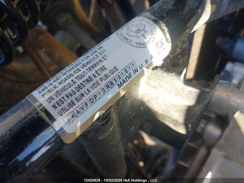 2024 Kawasaki Kvf750 P VIN: JKAVFDP10RB501511 Lot: 12420828