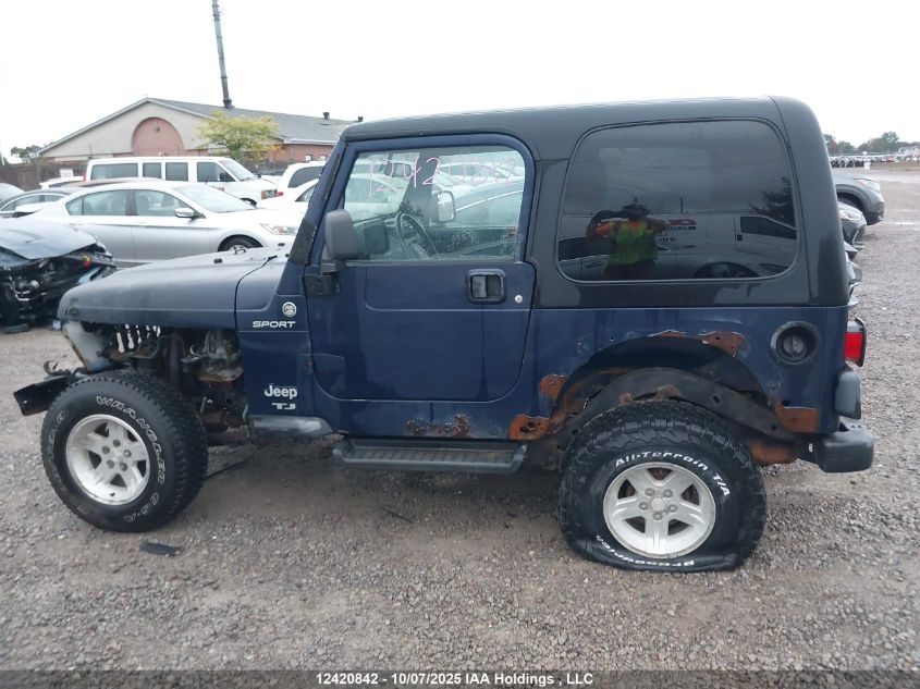 2006 Jeep Wrangler / Tj Sport VIN: 1J4FA49S66P778753 Lot: 12420842