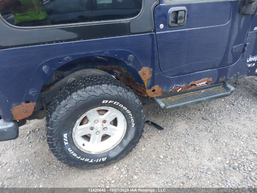 2006 Jeep Wrangler / Tj Sport VIN: 1J4FA49S66P778753 Lot: 12420842