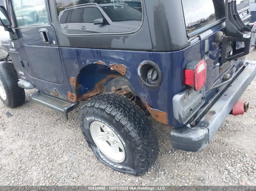 2006 Jeep Wrangler / Tj Sport VIN: 1J4FA49S66P778753 Lot: 12420842