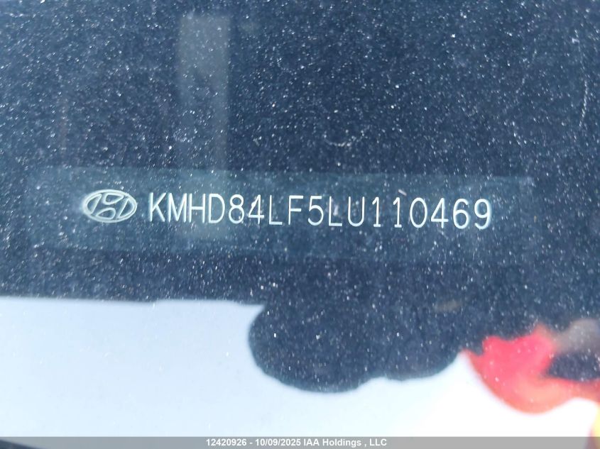 2020 Hyundai Elantra Luxury VIN: KMHD84LF5LU110469 Lot: 12420926