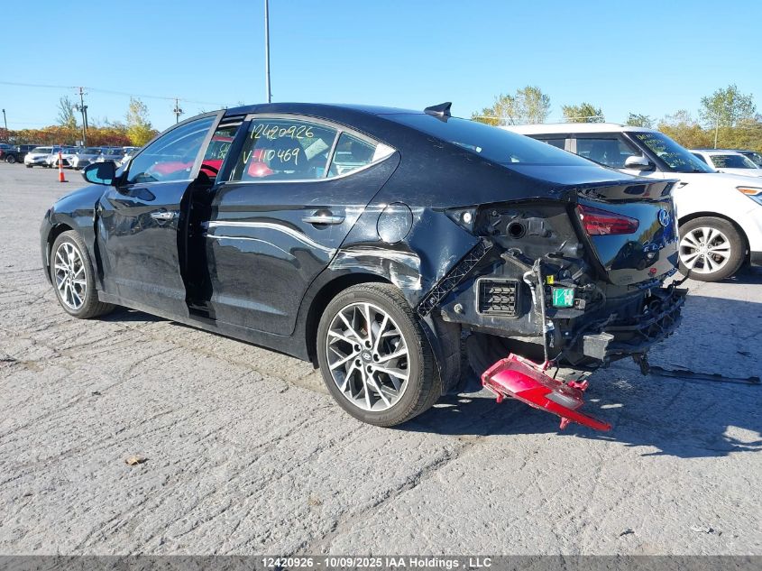 2020 Hyundai Elantra Luxury VIN: KMHD84LF5LU110469 Lot: 12420926