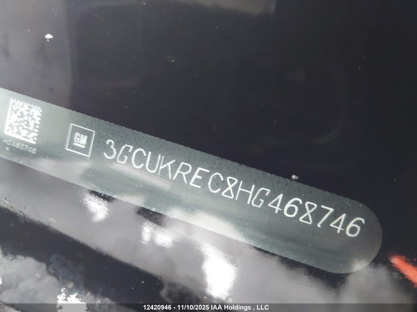 3GCUKREC8HG468746 2017 CHEVROLET SILVERADO photo no. 9