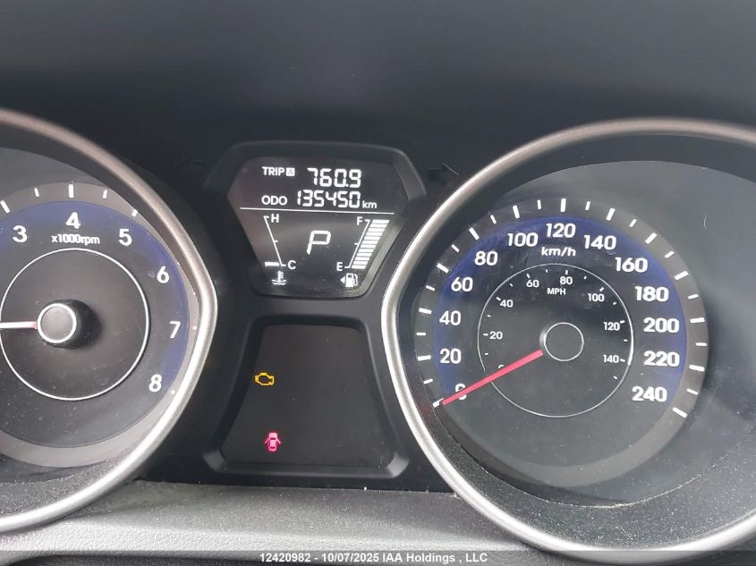 2013 Hyundai Elantra Gls/Limited VIN: 5NPDH4AE4DH395482 Lot: 12420982