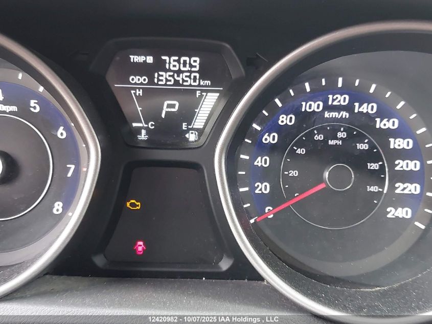 2013 Hyundai Elantra Gls/Limited VIN: 5NPDH4AE4DH395482 Lot: 12420982