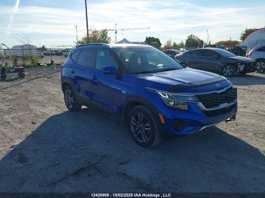 2021 Kia Seltos Lx VIN: KNDEPCAA3M7081793 Lot: 12420989