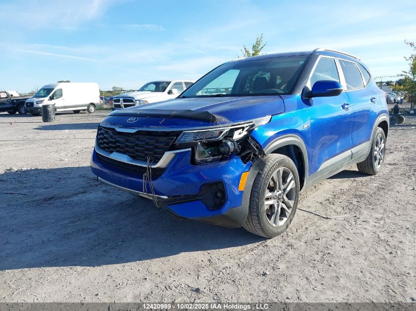 2021 Kia Seltos Lx VIN: KNDEPCAA3M7081793 Lot: 12420989